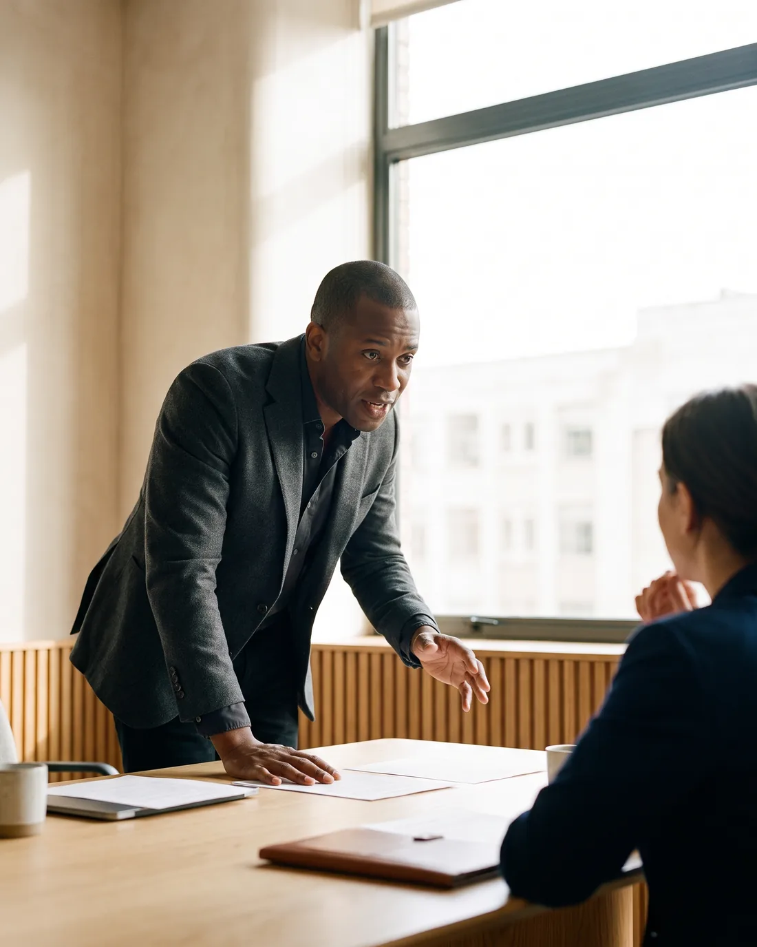 A fractional CFO at work in a Miami business setting